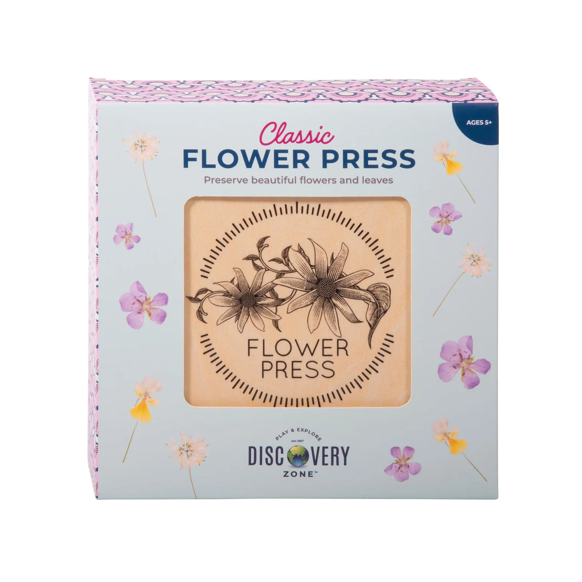 Discovery Zone Classic Flower Press - Wood