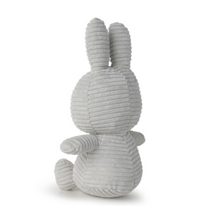 MIFFY & FRIENDS Miffy Sitting Corduroy Soft Grey (23cm)