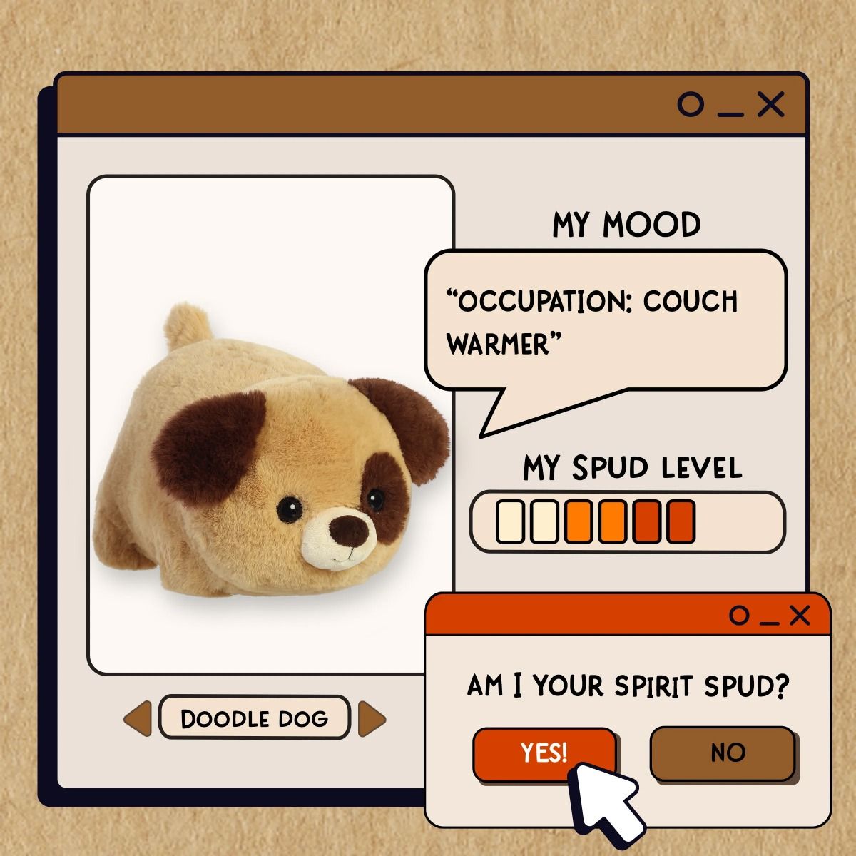 Spudsters Doodle Dog 25cm