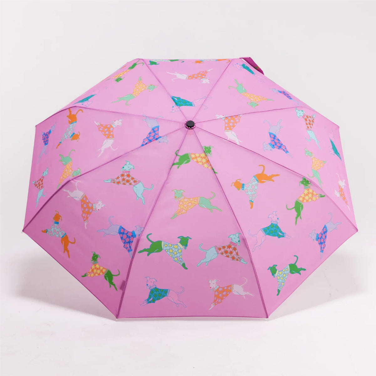 Original Duck Head Duck Umbrella Compact - Dogs in Pink Multi-Coloured