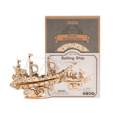 Load image into Gallery viewer, Robotime Classical 3D Wooden Sailing Ship
