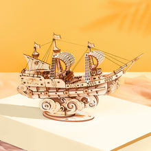 Load image into Gallery viewer, Robotime Classical 3D Wooden Sailing Ship
