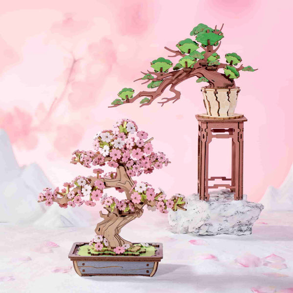 Robotime Rolife Sakura Bonsai DIY Wooden 3D Puzzle TG415