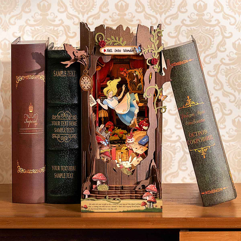 Robotime Rolife Fall into Wonder DIY Book Nook Shelf Insert TGB12