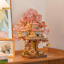 Load image into Gallery viewer, Robotime DIY Sakura Tree House Kit
