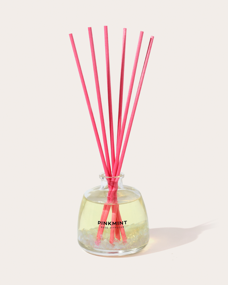 Pinkmint Candle Tipsy Kiss Reed Diffuser Crystal Infused