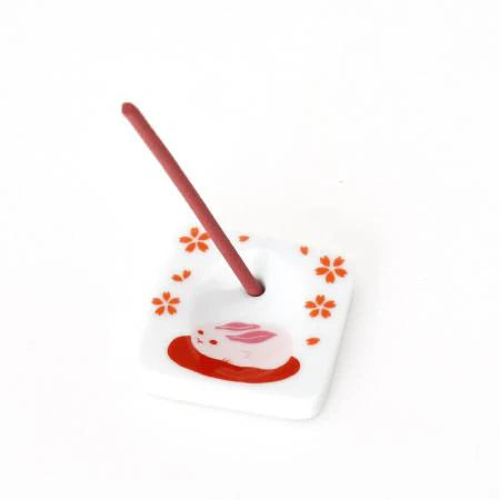 Kousaido HANGA Incense Holder - Sakura Usagi