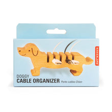 Load image into Gallery viewer, Kikkerland Doggy Cable Organiser Natural 12.5x2.5x6.5cm
