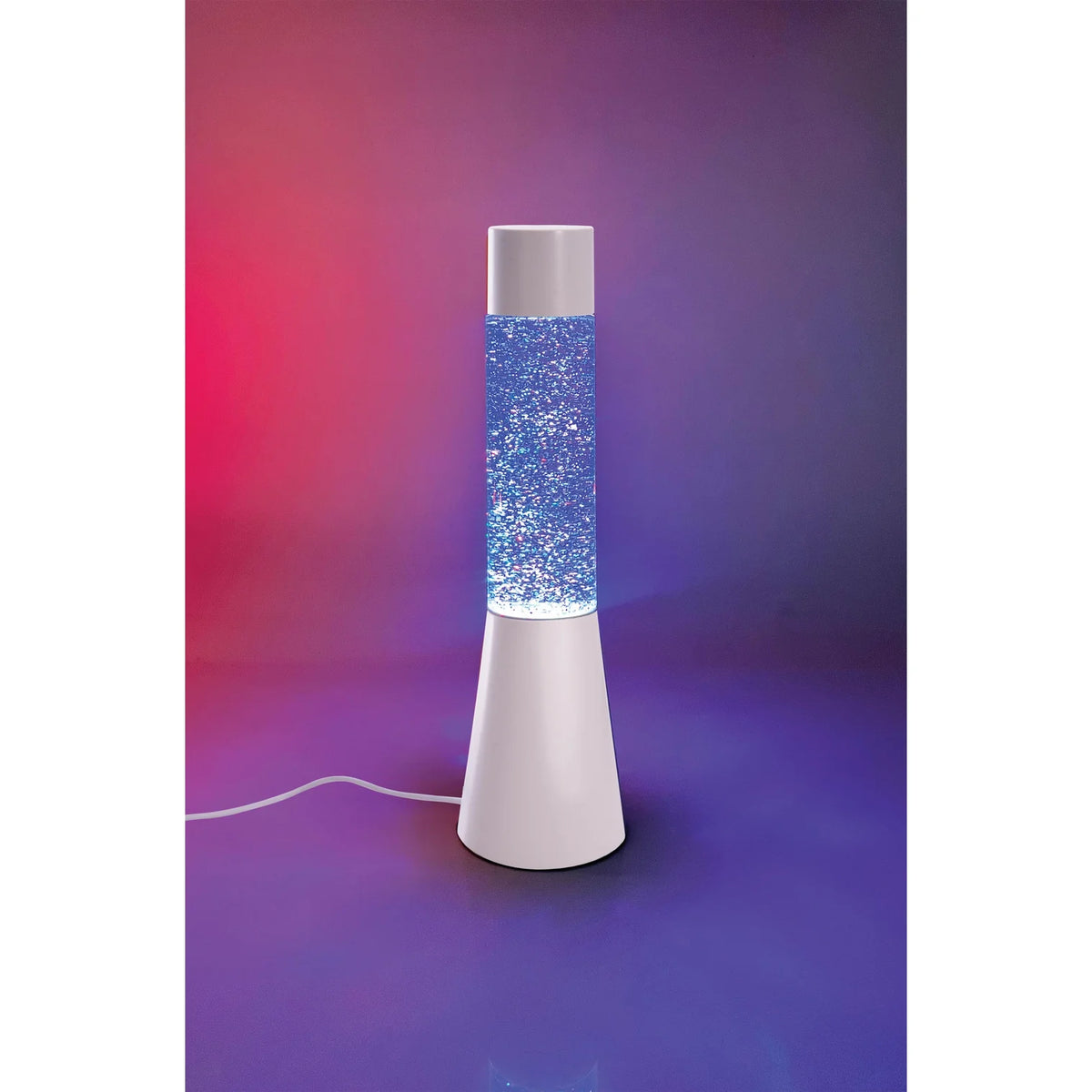 Discovery Zone Glitter Lamp White