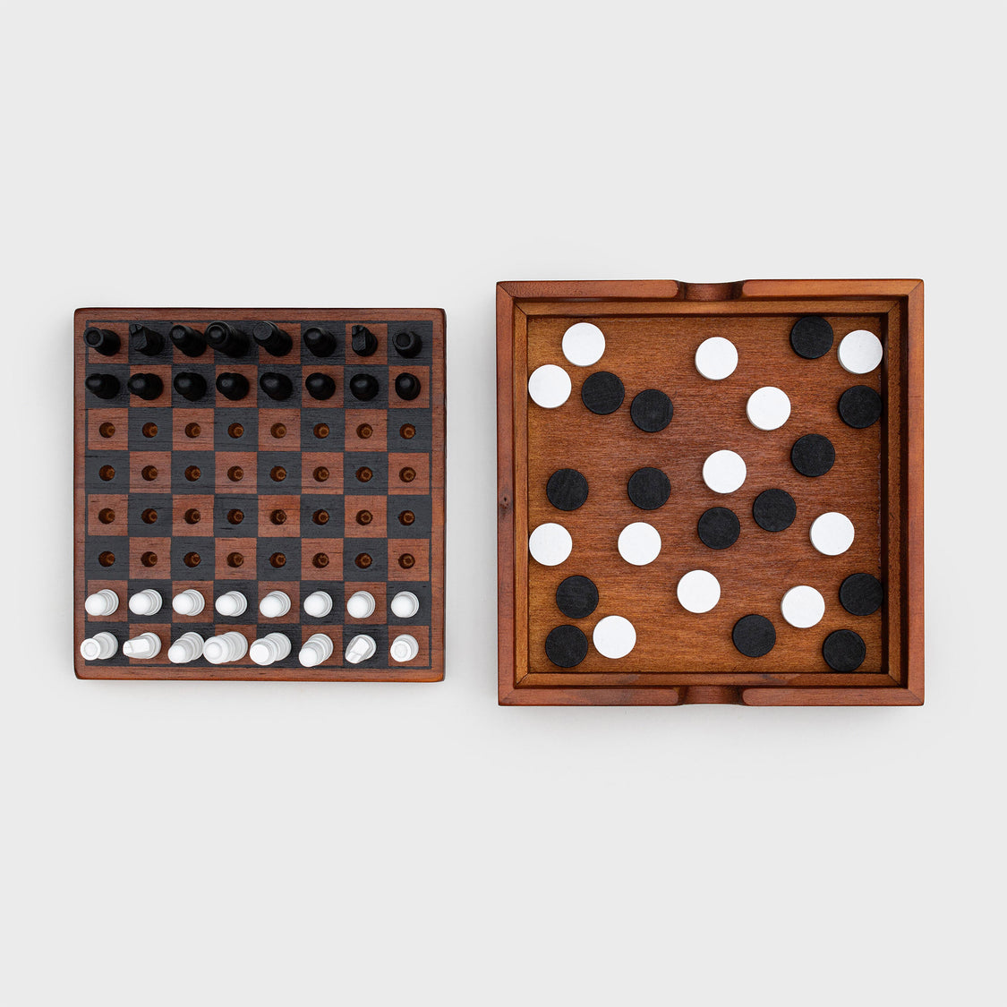 Luckies Iron & Glory - Chess & Checkers Multi-Coloured 14x3x14cm