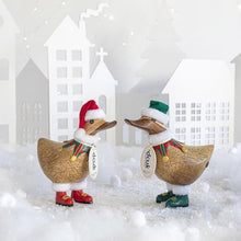 Load image into Gallery viewer, DCUK Traditional Tartan Ducky Elves (1 pcs) 13x8x11cm
