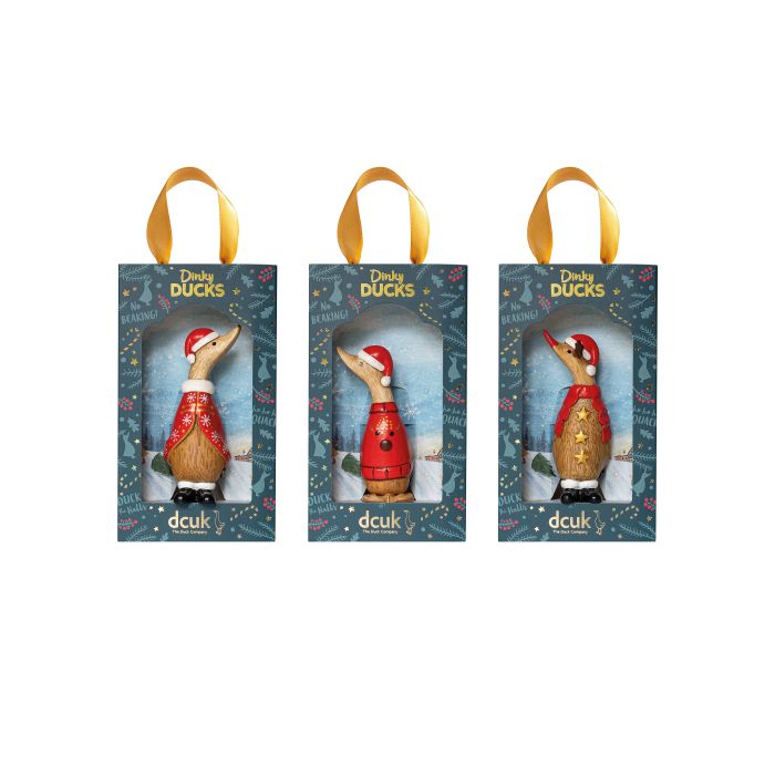 DCUK Traditional Christmas Dinky Ducks (1 pcs) 5x6x12cm
