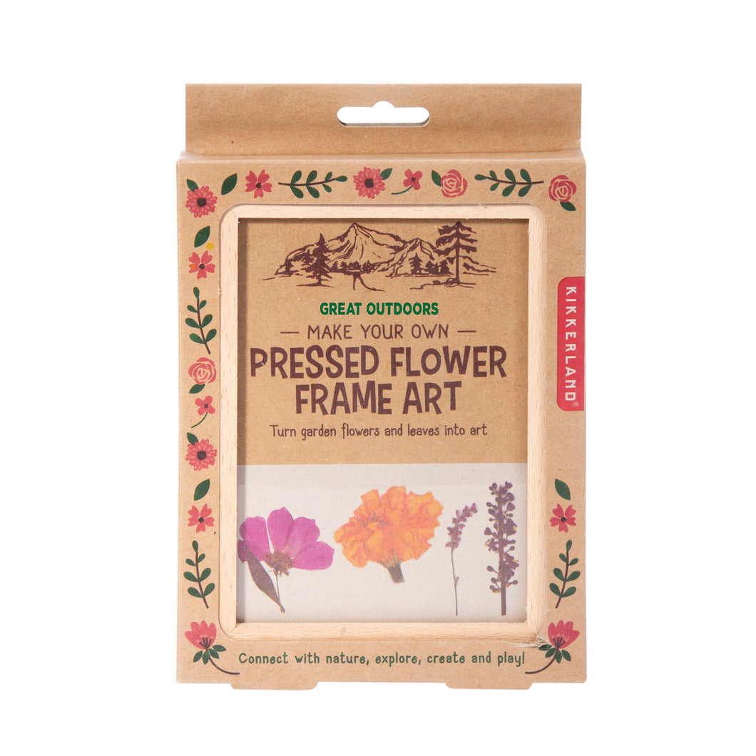 Kikkerland Great Outdoors - Flower Press Frame Natural 19.6x14x13.1cm