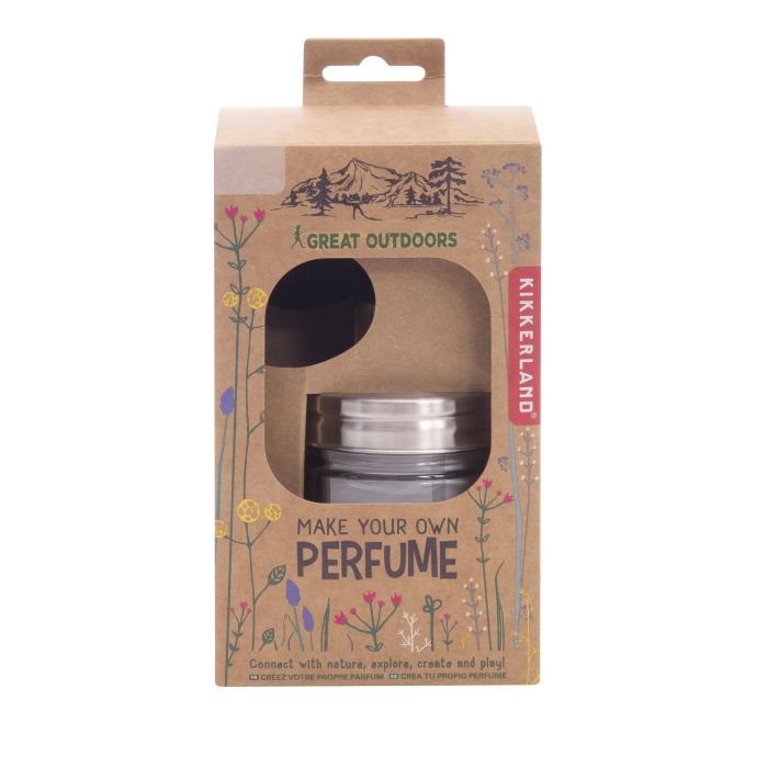 Kikkerland Great Outdoors Make Your Own Perfume Silver 13x8x8cm