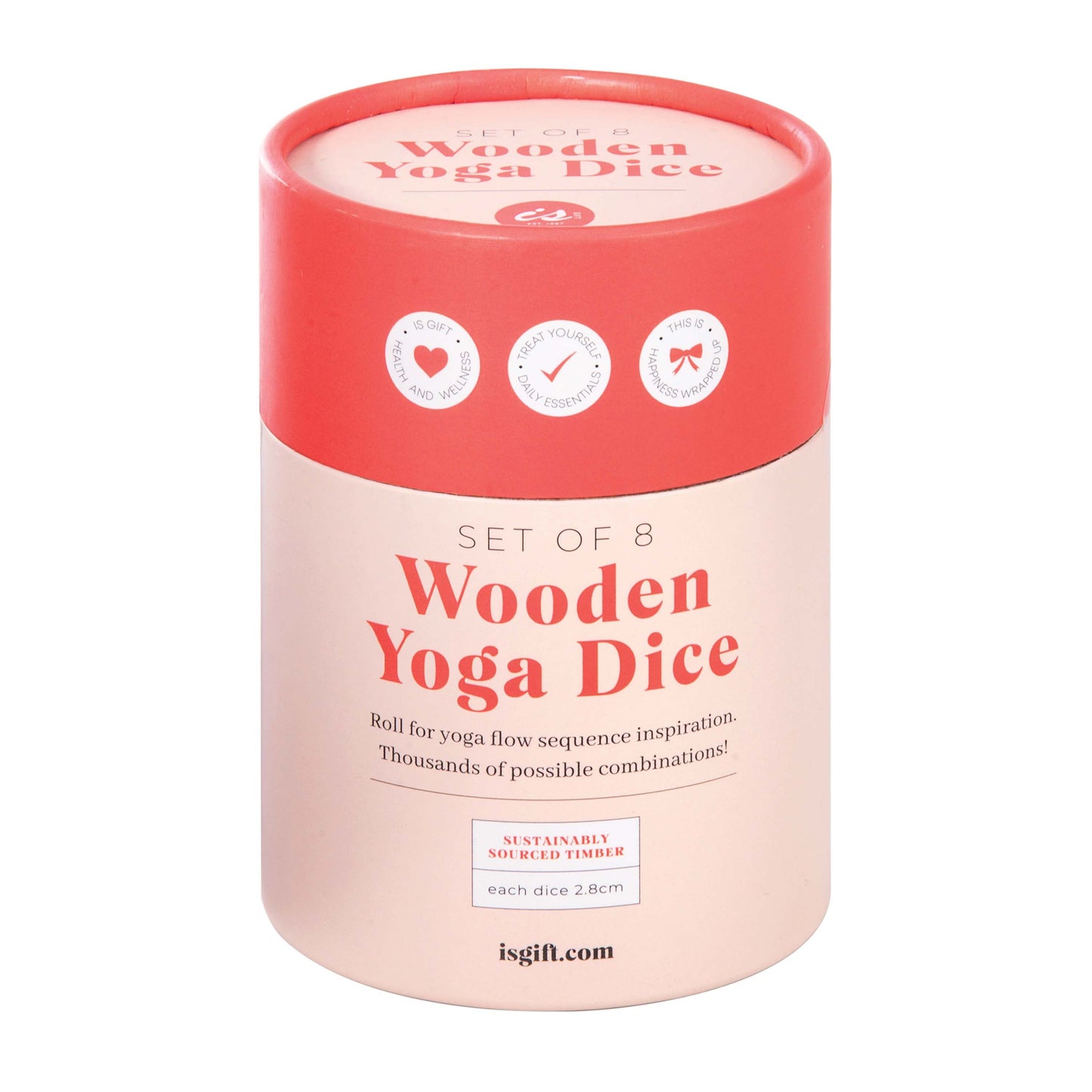 IsGift Wooden Yoga Dice Set