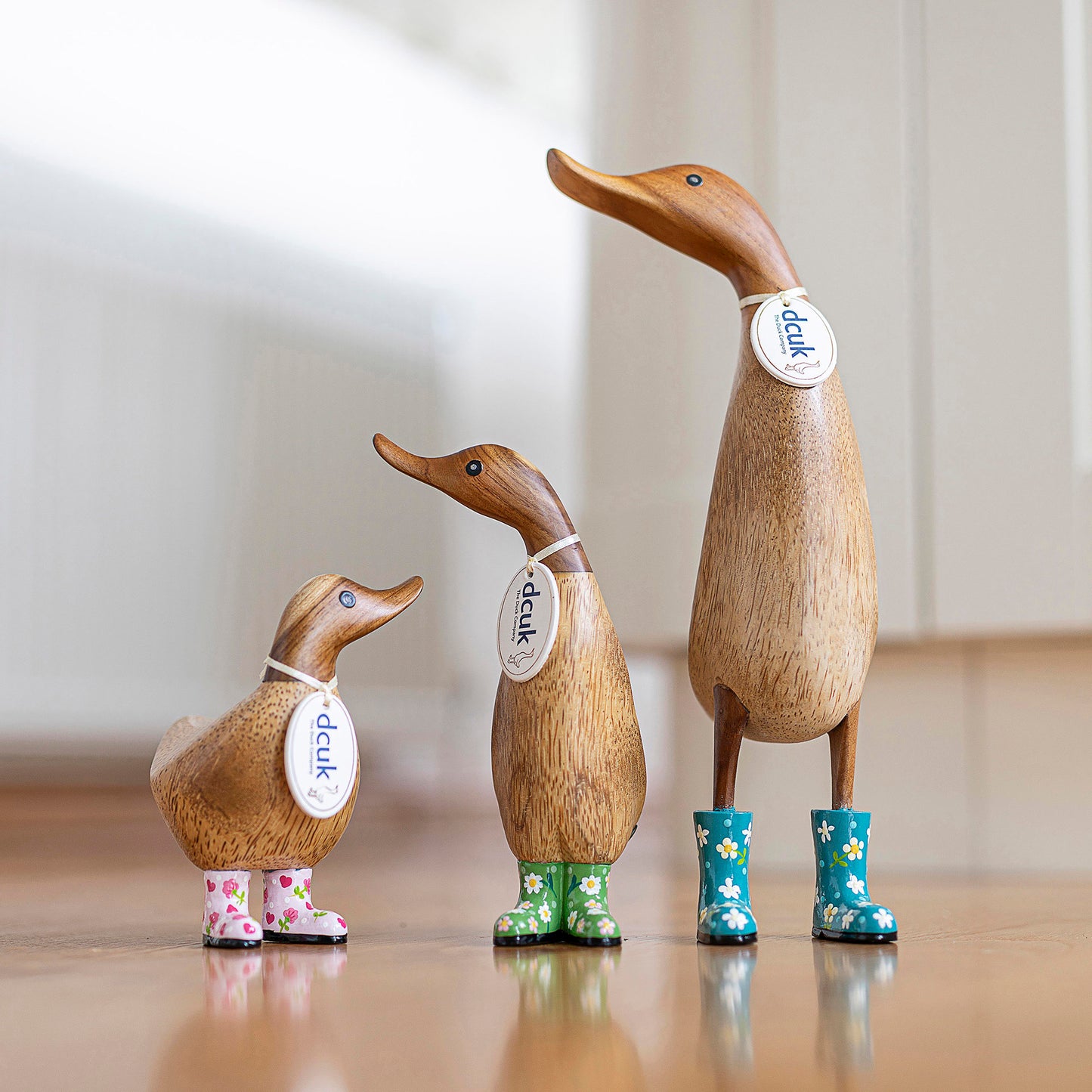DCUK Natural Welly Ducklet Flowers Natural (1pc)