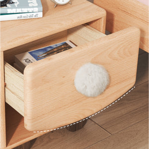 Aesthetik Kids - Wooden Bunny Tail Inspired Bed Side Table
