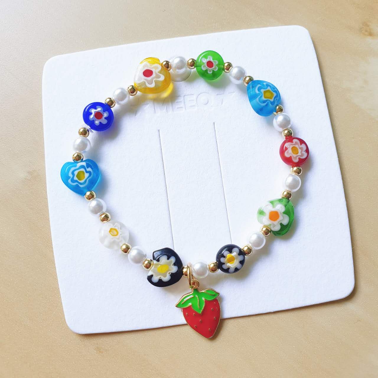 Luninana Bracelet - Strawberry Floral Bracelet LL004