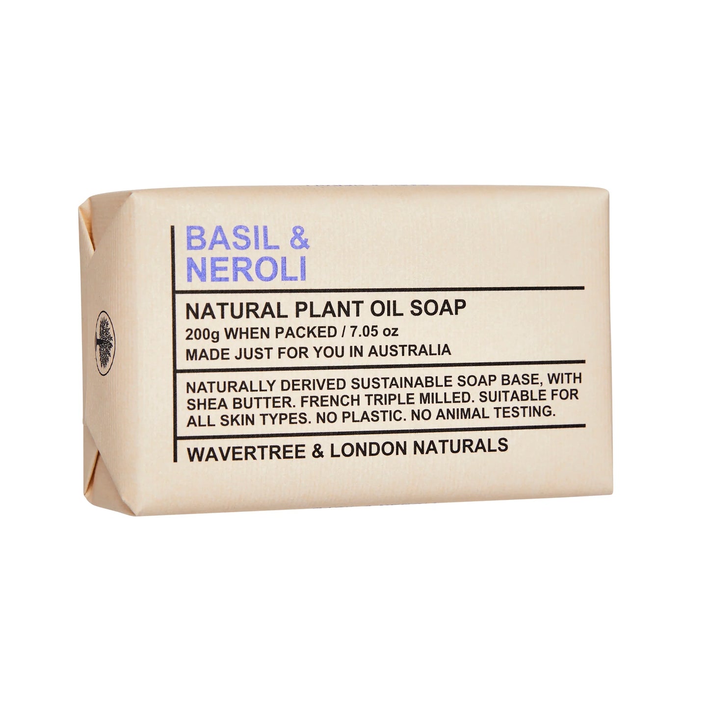Wavertree & London Soap Basil & Neroli 200g