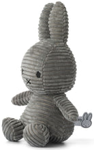 Load image into Gallery viewer, MIFFY &amp; FRIENDS Miffy Sitting Corduroy Grey (23cm)

