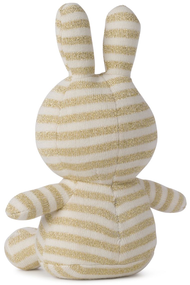 Miffy & Friends Miffy Organic Cotton Sparkle Stripe Cream 23cm