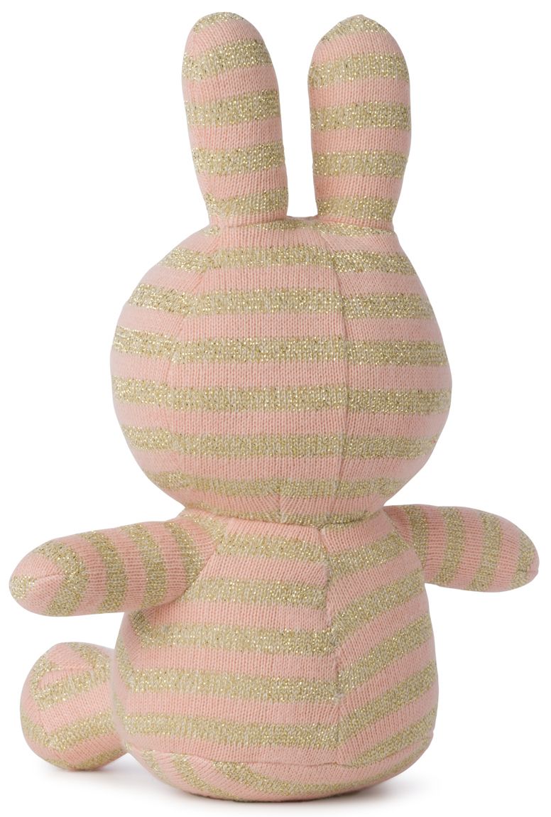 Miffy & Friends Miffy Organic Cotton Sparkle Stripe Pink 23cm