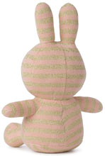 Load image into Gallery viewer, Miffy &amp; Friends Miffy Organic Cotton Sparkle Stripe Pink 23cm

