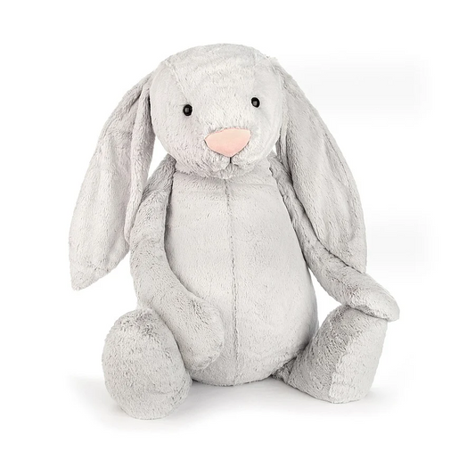 Jellycat Bashful Bunny Silver (Grey) Giant (Really Really Big) 108cm