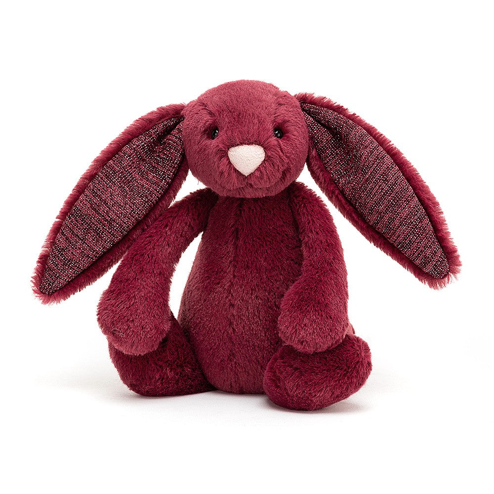 Jellycat Bashful Bunny Sparkly Cassis Little (Small) 18cm