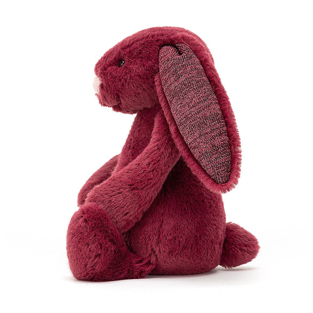 Jellycat Bashful Bunny Sparkly Cassis Little (Small) 18cm