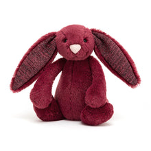 Load image into Gallery viewer, Jellycat Bashful Bunny Sparkly Cassis Small 18cm
