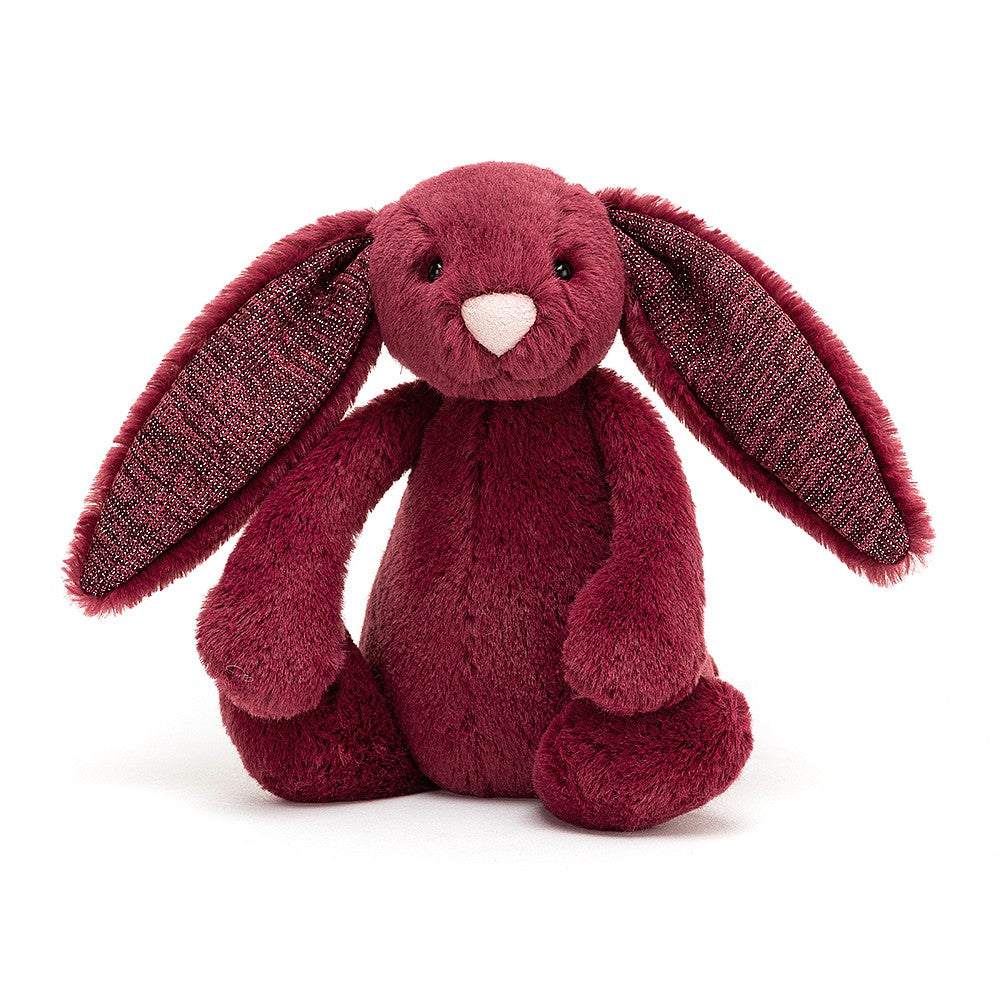 Jellycat Bashful Bunny Sparkly Cassis Small 18cm