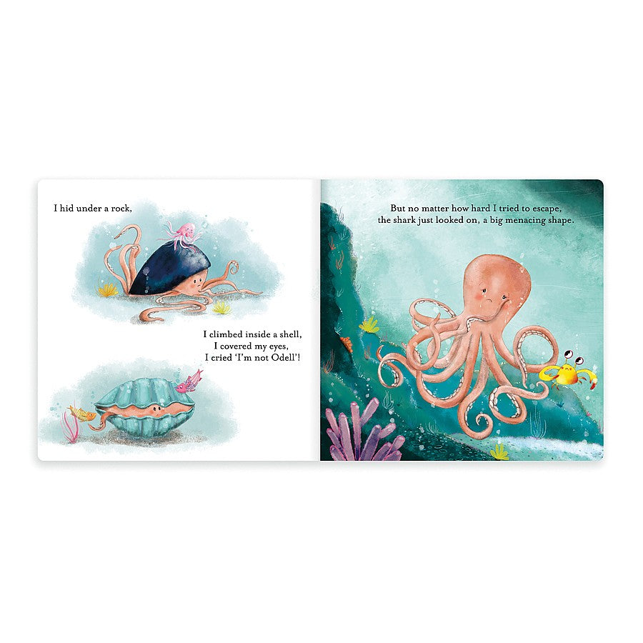 Jellycat Book The Fearless Octopus (Odell Octopus) 23cm