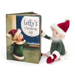 Jellycat Book Leffy's Christmas Gift 29cm