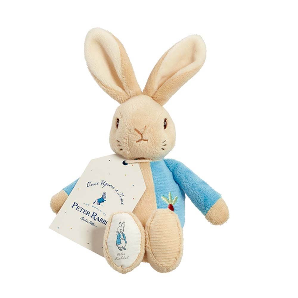 RATTLE: PETER RABBIT & FLOPSY BEAN PLUSH 13CM