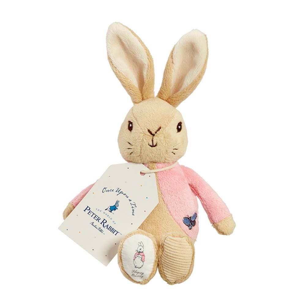 RATTLE: PETER RABBIT & FLOPSY BEAN PLUSH 13CM