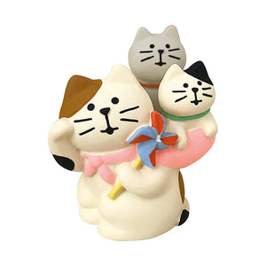 Decole Concombre Figurine - Fuku Mono - Family Harmonious Beckoning Cat