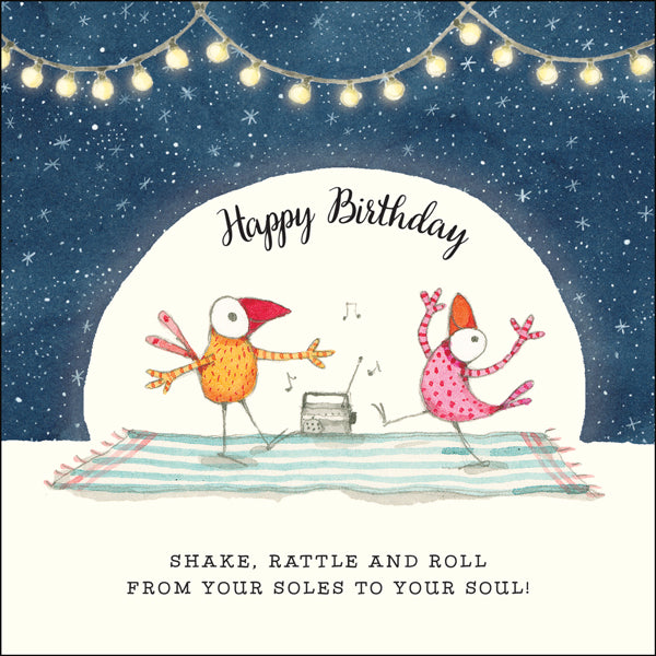 Affirmations - Twigseeds Birthday Card -  Shake Rattle and Roll - K144