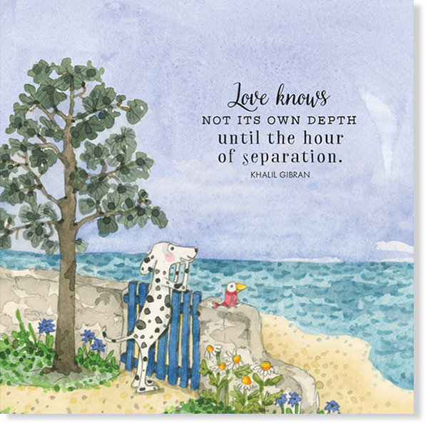 Affirmations - Twigseeds Sympathy Card  - Love Knows - K158