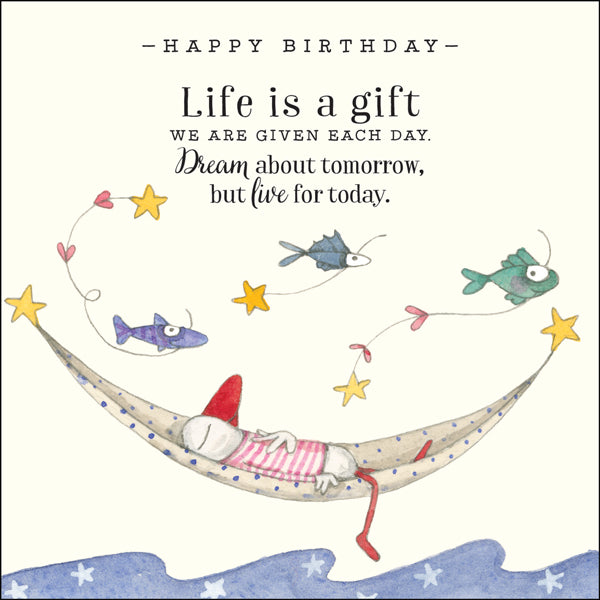 Affirmations - Twigseeds Birthday Card -  Life is a Gift - K159