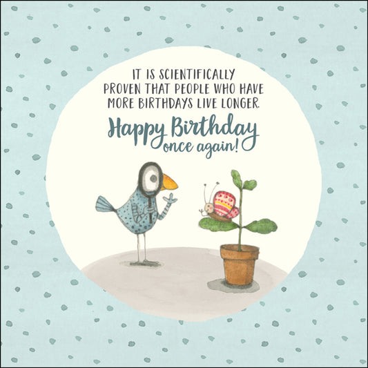 Affirmations - Twigseeds Birthday Card - Live longer - K177
