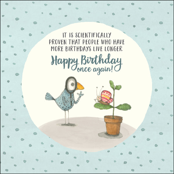 Affirmations - Twigseeds Birthday Card - Live longer - K177