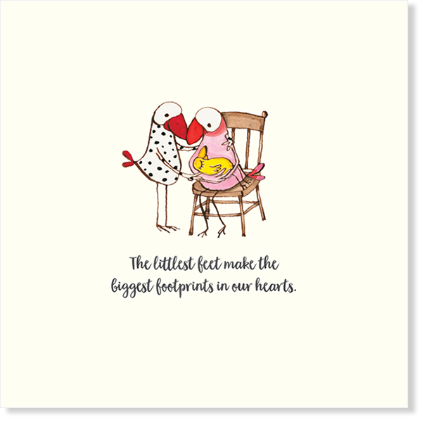 Affirmations - Twigseeds Baby Card - The littlest feet - K191