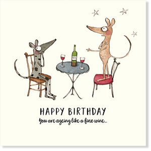Affirmations - Twigseeds Birthday Card - Fine Wine - K202