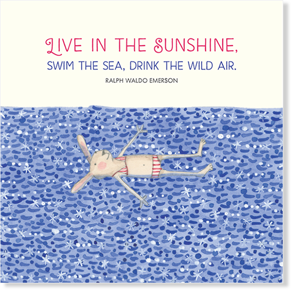 Affirmations - Twigseeds Inspirational Card - Live in the Sunshine - K241