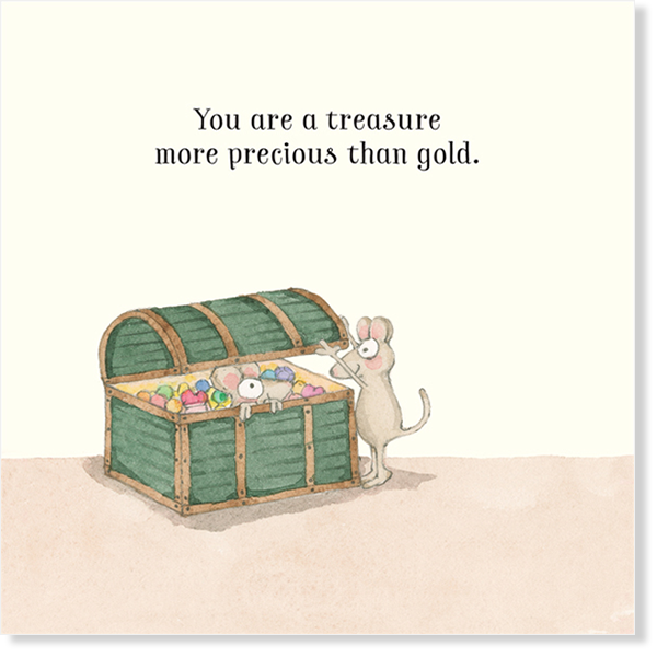 Affirmations - Twigseeds Love Card - You are a treasure - K249