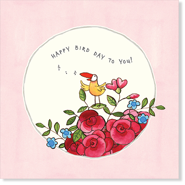Affirmations - Twigseeds Birthday Card - Happy bird day - K258