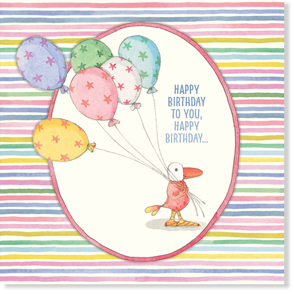 Affirmations - Twigseeds Birthday Card - Balloons - K262
