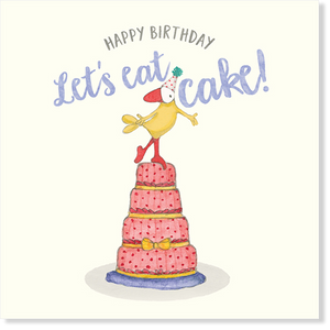 Affirmations - Twigseeds Birthday Card  - Let's eat cake - K264