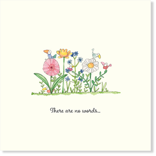 Affirmations - Twigseeds Sympathy Card - There are No Words - K274